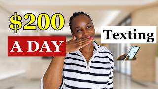 Make US200 A DAY to CHAT Online Texting on This Website  Chat Online Jobs [upl. by Auka]