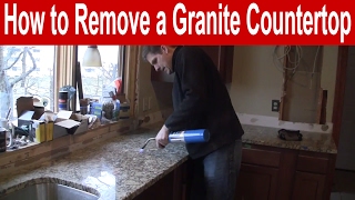 How to Remove a Granite Countertop [upl. by Genni]