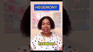 HEGEMONY englishteacher vocabulary learnenglish pronunciation hegemony [upl. by Sidnee]