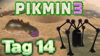 PIKMIN 3 🌸 14 Kampf gegen Zotteliges Langbein amp Wühlmaul [upl. by Don479]