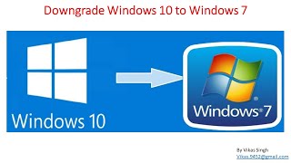 How to downgrade from Windows 10 to Windows 7 [upl. by Nivi]