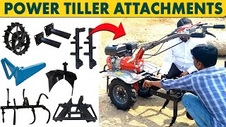 Power Tiller Attachments  Power Tiller Machine  Power TillerWeederCultivator Accessories [upl. by Genet]