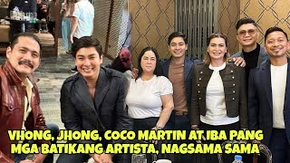 VHONG JHONG COCO MARTIN AT IBA PANG MGA BATIKANG ARTISTA NAGSAMA SAMA SA ISANG EVENT [upl. by Mallina799]