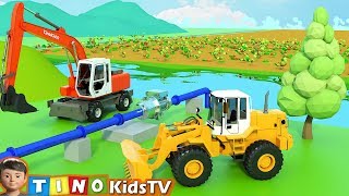 Construction Vehicles for Kids Road Repair  Video for Children [upl. by Joanie]