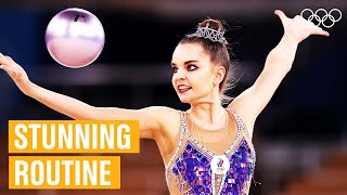 Dina Averinas Beautiful Ball Performance at Tokyo 2020 [upl. by Petersen]