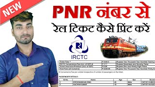 PNR Number se Rail Ticket Kaise Nikale With Name PNR No se Ticket Print Out IRCTC  Self Gyan [upl. by Jorgensen642]