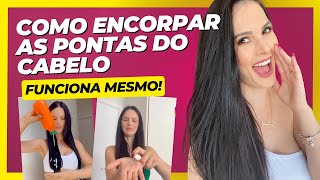 4 DICAS ENCORPAR AS PONTAS DO CABELO  O que fazer para as pontas do cabelo ficarem bonitas [upl. by Merton732]