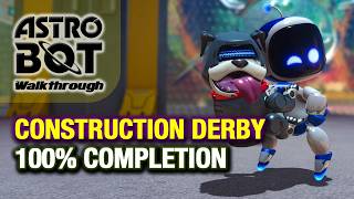 Construction Derby Walkthrough All Bots amp Puzzle Pieces  Hidden Coins Astro Bot Guide [upl. by Ekul724]