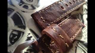 Uhrenarmbänder  Watchstrap im vintagelook von v7strap meine Kollektion [upl. by Madel]