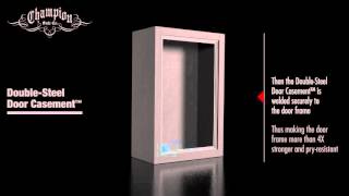 Champion Safe DoubleSteel Door Casement [upl. by Atnicaj861]