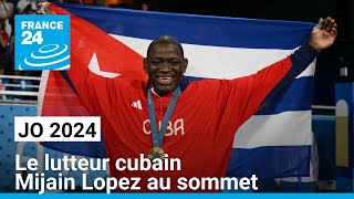 JO 2024  le lutteur cubain Mijain Lopez décroche sa 5ème médaille dor • FRANCE 24 [upl. by Aznerol]