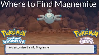 Pokemon Brilliant Diamond and Shining Pearl  Where to Find Magnemite [upl. by Mharg331]