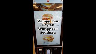 WimpyTour Day 24 Wimpy 53  Southsea I try a secret menu item that I only found at a kiosk [upl. by Nyrahtak]