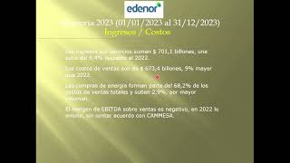 EDN  Edenor SA  Memoria 2023 [upl. by Mortensen]