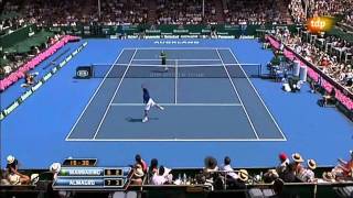 Highlights Adrian Mannarino vs Nicolas Almagro QF Auckland 2011 [upl. by Alcine702]