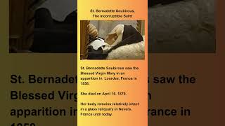 shorts How St Bernadette Soubirous Incorruptible Body Looks Like [upl. by Ralf]