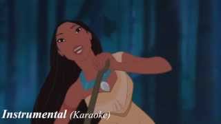 Pocahontas  Just Around The Riverbend One Line Multilanguage [upl. by Chiquia]