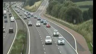 Colin McRae Gathering down the M6 Sandbach [upl. by Mckenzie]