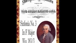 CPE Bach  Symphony In F Major Wq 1833 [upl. by Barde]