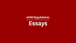 USCAppAdvice Essays [upl. by Levison229]