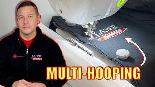 MULTIHOOPING Zip Up Hoodie for Machine Embroidery  Using Magnetic Hoop amp InkStitch [upl. by Elolcin]