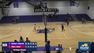 14th Region Volleyball  Breathitt County vs Powell County  09042024 [upl. by Eikcid]