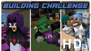 Teen Titans New Room Build Challenge Minecraft Roleplay  Nightwing Plays Minecraft [upl. by Matland]