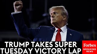 BREAKING NEWS Trump Takes Victory Lap After Overwhelming Super Tuesday Showing Against Nikki Haley [upl. by Arrad]