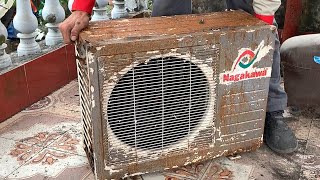 Restoration Ancient NAGAKAWA Air Conditioner  Completely Restore the Old Broken Air Conditioner [upl. by Ahsauqal]