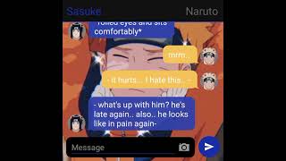 🖤Depressed Naruto Sasunaru Texting Story ep 1🖤 [upl. by Fritz]