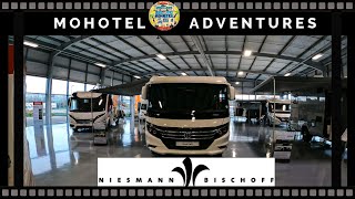 Travelworld motorhomes we look at some Niesman Bischoff ismove Hymer Dethleffs motorhome range [upl. by Aillimat841]