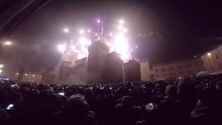 Capodanno 20162017 Lincendio del Castello Estense di Ferrara [upl. by Aubin90]