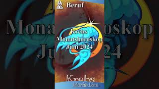 Krebs BERUF 👷‍♀️ Horoskop Juni 2024 [upl. by Iphigeniah664]