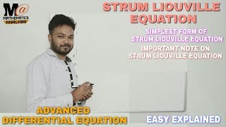 STRUM LIOUVILLE DIFFERENTIAL EQUATION 🔥 [upl. by Ained29]