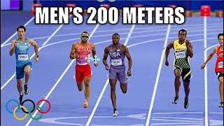 Noah Lyles amp Letsile Tebogo Bring The Heat In Mens 200 Meters  2024 Paris Olympics [upl. by Aissila]