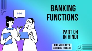 Banking Functions In Hindi [upl. by Charmion927]