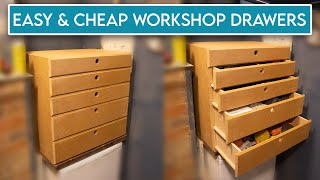 DIY Tool Drawers from MDF  Cheap amp Easy [upl. by Kally810]