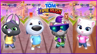 TALKING TOM TIME RUSH  COMPETITION GAME  SQUAD GAMEPLAY  ENJOY OUTFIT7 GAME talkingtomtimerush [upl. by Htidra]