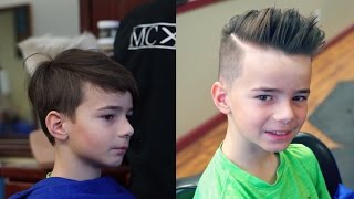 Step by Step Guide to a Kids Pompadour with MC Barber [upl. by Ispep250]