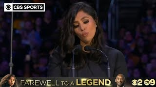 Vanessa Bryant shares powerful emotional words at Kobe and Gianna Bryant Memorial  CBS Sports HQ [upl. by Aekal826]