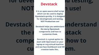 Devstack or Openstack [upl. by Angelia305]