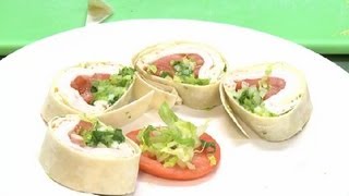 How to Make Sliced Sandwich Wraps  Chicken Salads amp Sandwiches [upl. by Haleak]