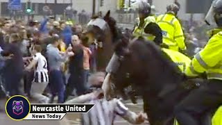 What happened to Newcastle fan who punched horse after Sunderland defeat  nufc news [upl. by Darbie]