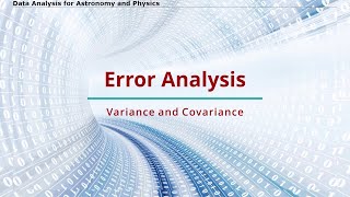 Data Analysis  Lecture 9  Error Analysis  Part 1 [upl. by Nnagem985]