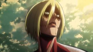 Attack on Titan Episode 24 Erens Transformation Shingeki no Kyojin HD [upl. by Vevine]