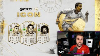 Auzio Reacts to NEW FIFA 23 ICON Cards [upl. by Perlis430]