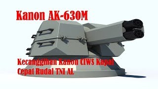 AK 630M Mengenal Kecanggihan Kanon CIWS Kapal Cepat Rudal TNI AL [upl. by Lampert]