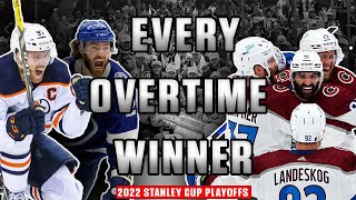 Every Overtime Winner From 2022 Stanley Cup Playoffs [upl. by Atirak665]