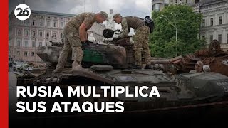 Rusia multiplica sus ataques contra Ucrania en plena guerra [upl. by Katharyn]