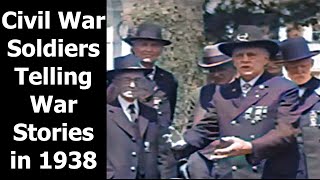 Civil War Soldiers Telling War Stories in 1938 Gettysburg Pennsylvania Veterans Reunion [upl. by Reiter]